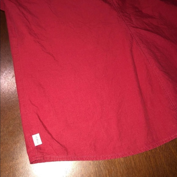 Red A&F Button Up - Picture 3 of 3